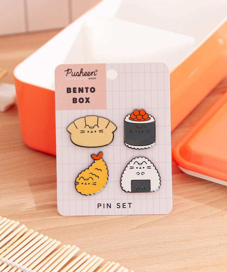 Pusheen Bento Box Pin Set